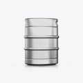 3D render kegs on a white background Royalty Free Stock Photo