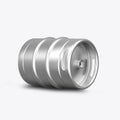 3D render kegs on a white background Royalty Free Stock Photo