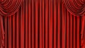 Large Red Curtains background, theater stage with red curtains Royalty Free Stock Photo