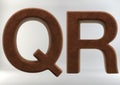 3D Render of Leather Letters