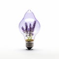 Whimsical Lavender Lamp In Luminous 3d Style