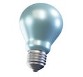 3d render of light bulb on white