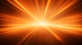 3D Render of Light Orange Light Rays. Abstract Background Royalty Free Stock Photo