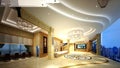 3d render of luxury hotel reception Royalty Free Stock Photo