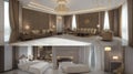 3d render of luxury hotel room Royalty Free Stock Photo