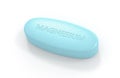 3d render of magnesium pill over white