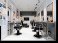 3d render of barber shop Royalty Free Stock Photo