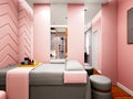 3d render massage spa center