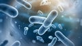 Microscopic Bacteria Close Up 3D Render Royalty Free Stock Photo