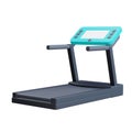 3d render minimalist treadmill premium icon