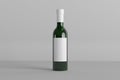3d render mockup bottles of wine, champagne with an empty label with a place for design