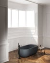 3d Render of modern bathroom with classical wall