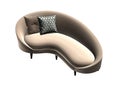 3d render of modern sofa Royalty Free Stock Photo