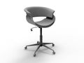 3D render - modern grey office chair Royalty Free Stock Photo