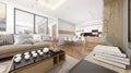 3d render of living room Royalty Free Stock Photo