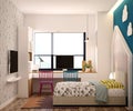 3d render of modern bedroom Royalty Free Stock Photo