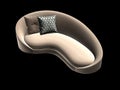 3d render of modern sofa Royalty Free Stock Photo