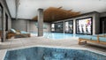 3d render of modern spa fitness