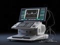 3D Render of a Modern Ultrasound Machine Royalty Free Stock Photo