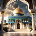 3d render mosque alaqsa Palestine ai generator free download