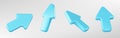 3d render mouse arrow cursor icon to click vector Royalty Free Stock Photo