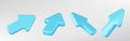 3d render mouse arrow cursor icon to click vector