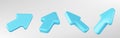 3d render mouse arrow cursor icon to click vector Royalty Free Stock Photo