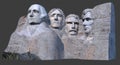 Mount Rushmore Monument 3D render