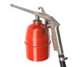 3D render of air spray gun isolated on white Royalty Free Stock Photo