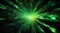 abstract green background with glowing particles and lines. 3d rendering Royalty Free Stock Photo