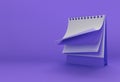 3D Render Notebook mock up with clean blank for design and advertising, 3d illustration perspective view