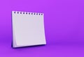 3D Render Notebook mock up with clean blank for design and advertising, 3d illustration perspective view