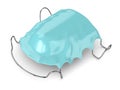 3d render of orthodontic removable retainer