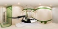 3d render panorama interior design of a bathroom in modern style