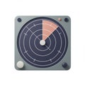 3D Render of a Pastel Blue and Pink Radar Interface Royalty Free Stock Photo