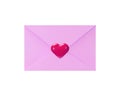 3d render pastel pink mail Royalty Free Stock Photo