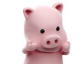 3d render of Pig with sad expression on white background Royalty Free Stock Photo