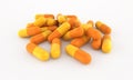 3d render pill capsules (clipping path)