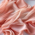 3D render of pink silk material with flowing textures (tiled)