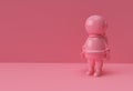 3d Render Pink Spaceman Astronaut Cosmonaut 3d illustration Design