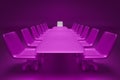 3D render pink table