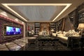 3d render of living room Royalty Free Stock Photo