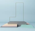 3d render, primitive shapes, abstract geometric background