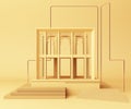 3d render, primitive shapes, abstract geometric background