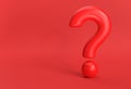 3d Render Question mark Icon 3D illustration Design Element Royalty Free Stock Photo