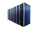 3D render ranks modern supercomputers in computational data center isolate