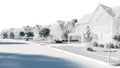 3d residential neighbourhood