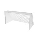 3D render right hand view goal football isolated