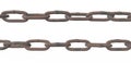 3d render Rusty Chain links isolated on white background Royalty Free Stock Photo