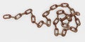 3D Render of Rusty Chain Royalty Free Stock Photo